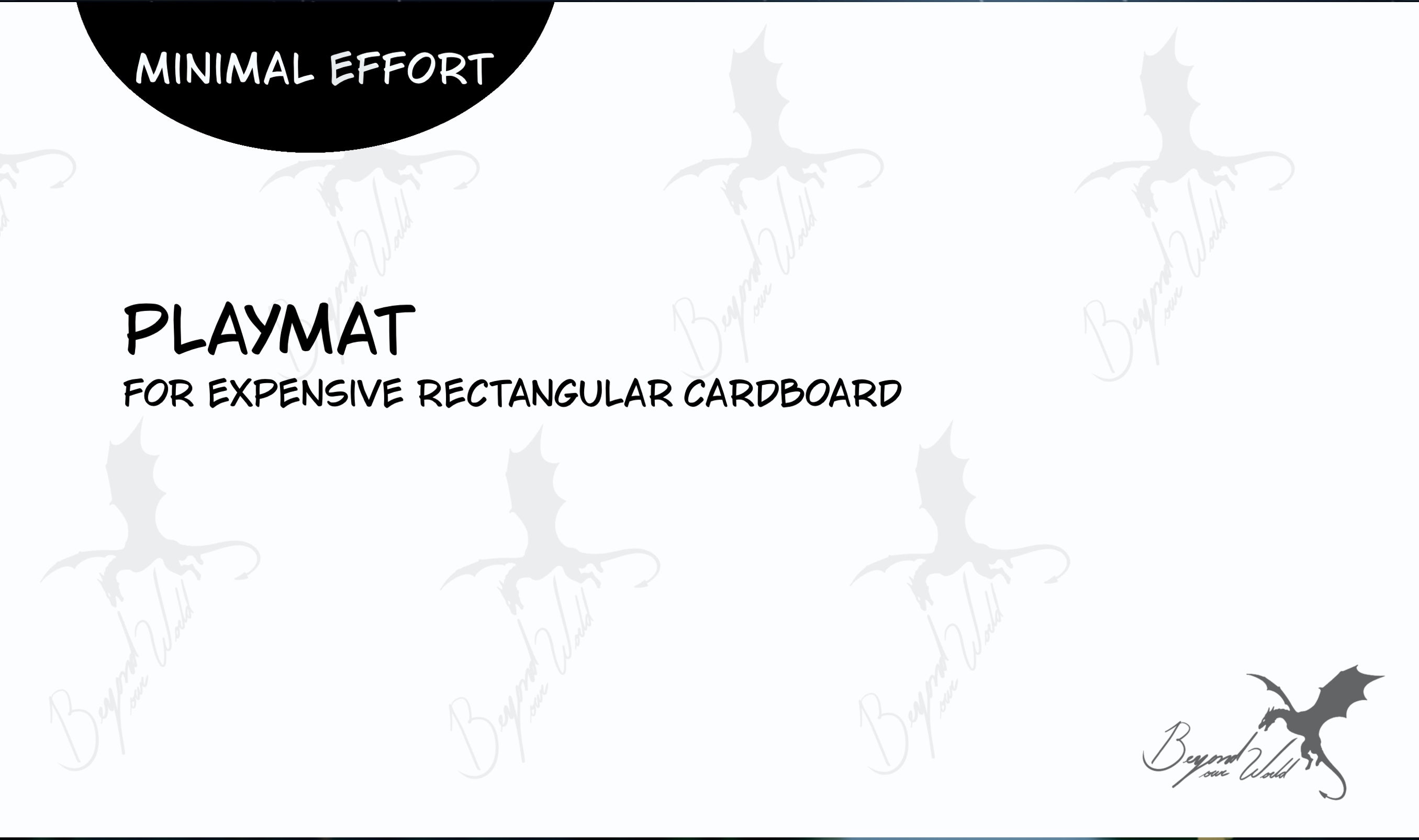Minimal Effort - Playmat