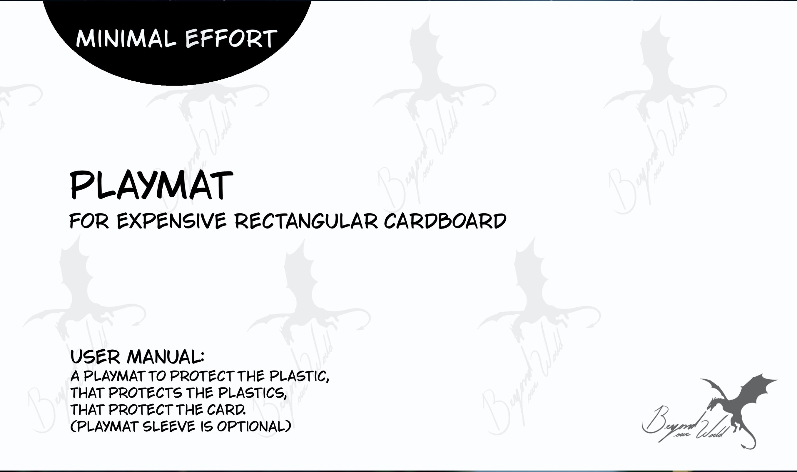 Minimal Effort with User Manual
